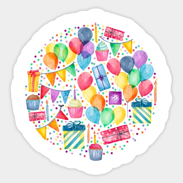 Happy Birthday Sticker by Gingerlique